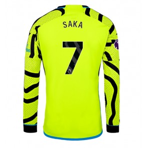 Maillot de foot Arsenal Bukayo Saka #7 Extérieur 2023-24 Manche Longue